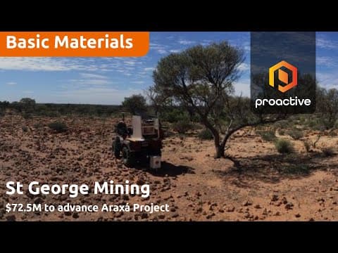 St George Mining secures A$72.5M and major backers for Araxa Project