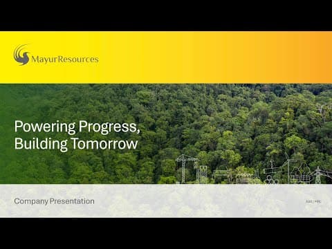 Mayur Resources (ASX:MRL) Executive Director Tim Crossley Presenting at New World Metals 2024